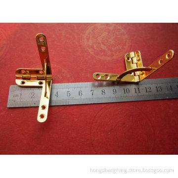 Manufacturer Supply High Quality Gold Color Wooden Box Quadrant Hinge